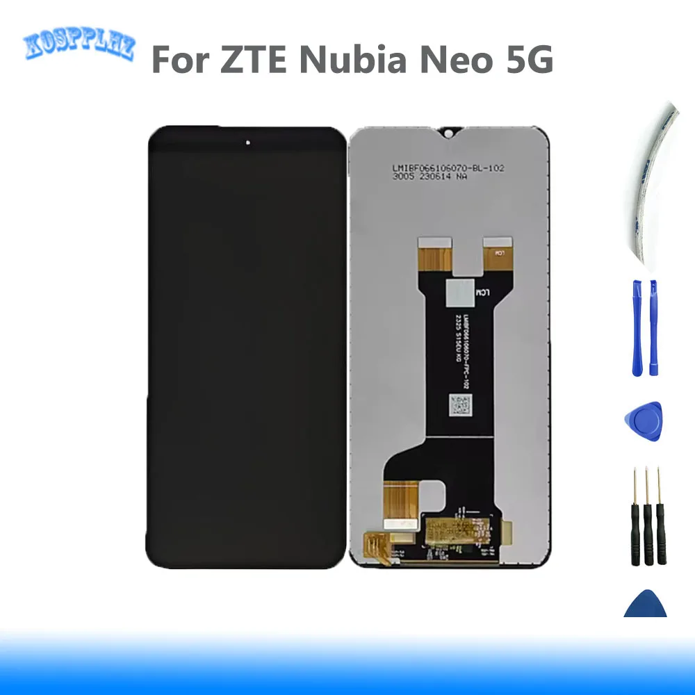 

Для ZTE Nubia Neo 5G 8150N ЖК-дисплей с цифровым преобразователем сенсорного экрана в сборе 6,6 дюйма, оригинальный протестирован для ZTE nubia Neo 5G 8150N