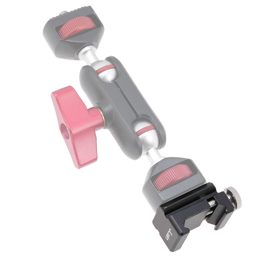 Fotga ที่หนีบผมรูปหัวหนีบ1/4 3/8 Alai อุปกรณ์ถ่ายภาพตำแหน่งไมโคร SLR แถบสไลด์สำหรับบูตเย็นแผ่นคลิปชีส