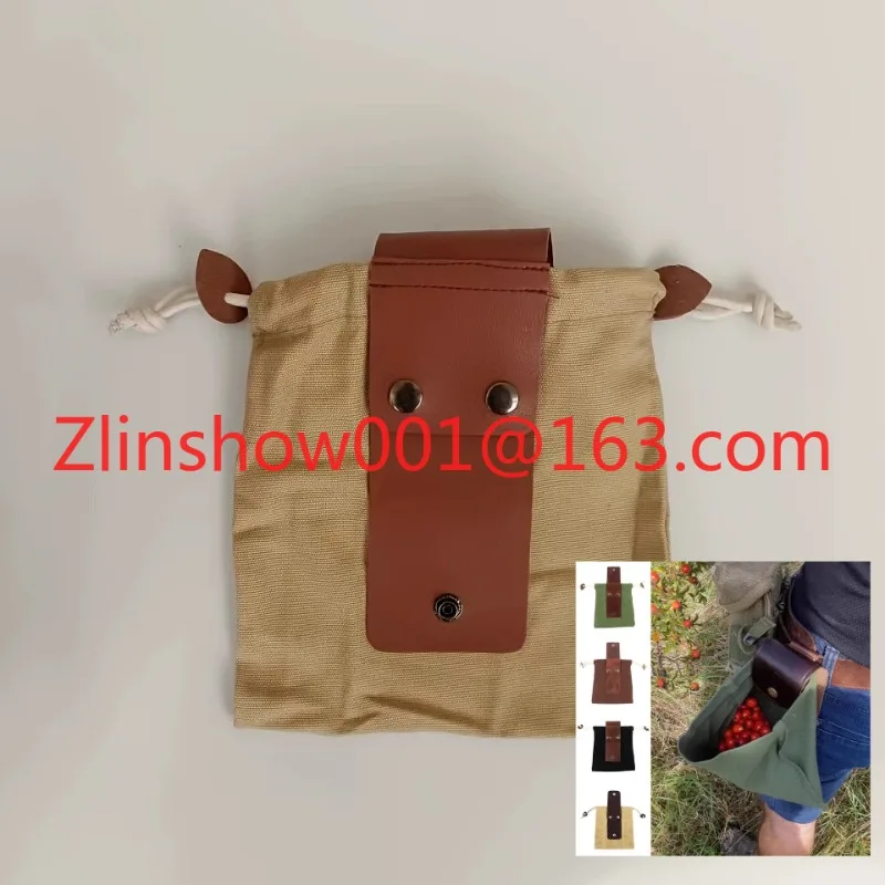 Jungle canvas foraging bags, fruit picking bags Outdoor camping canvas bags Storage bags Portable
