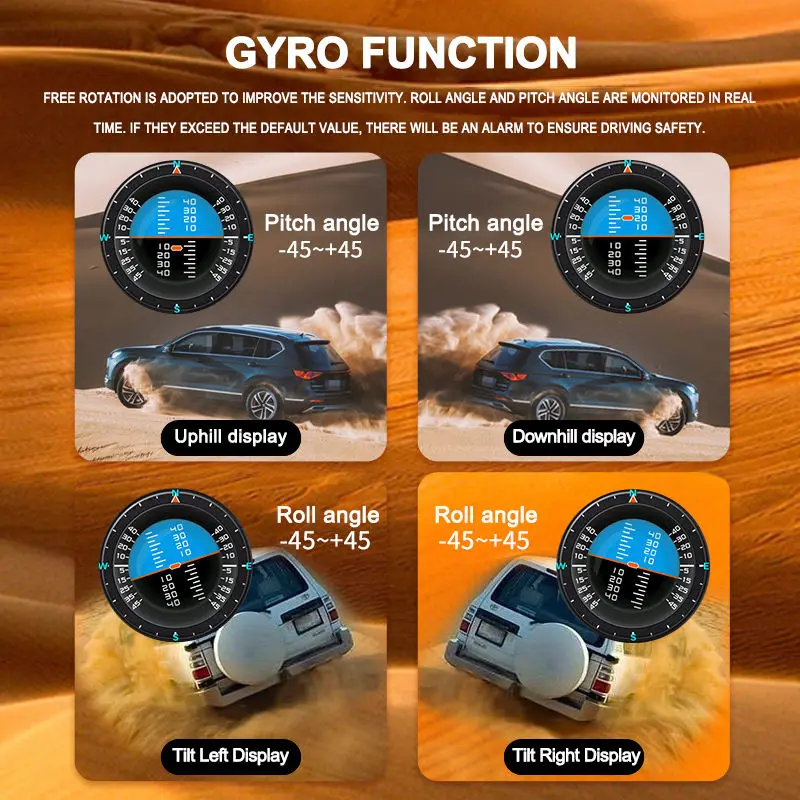 LUFI XS ゲージ OBD GPS ヘッドアップディスプレイ ターボチャージャー 油圧 油温 G値 ジャイロスコープ LCDディスプレイ 車 OBD2 メーター