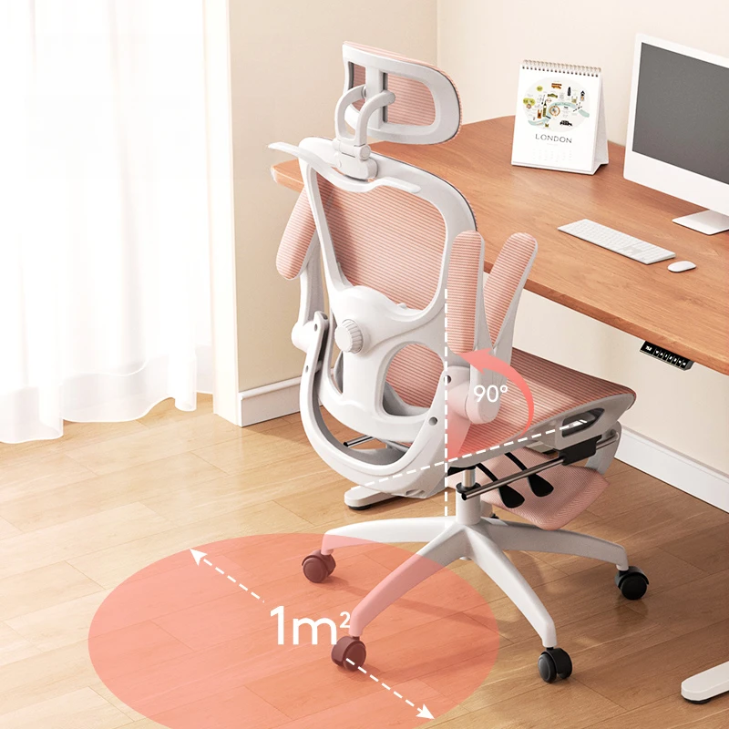 كرسي مكتب تنفيذي قابل للتهوية، كرسي مريح للمؤتمرات، كرسي مكتب بلون سادة، أثاث كرسي موبليس شبكي مرن #3