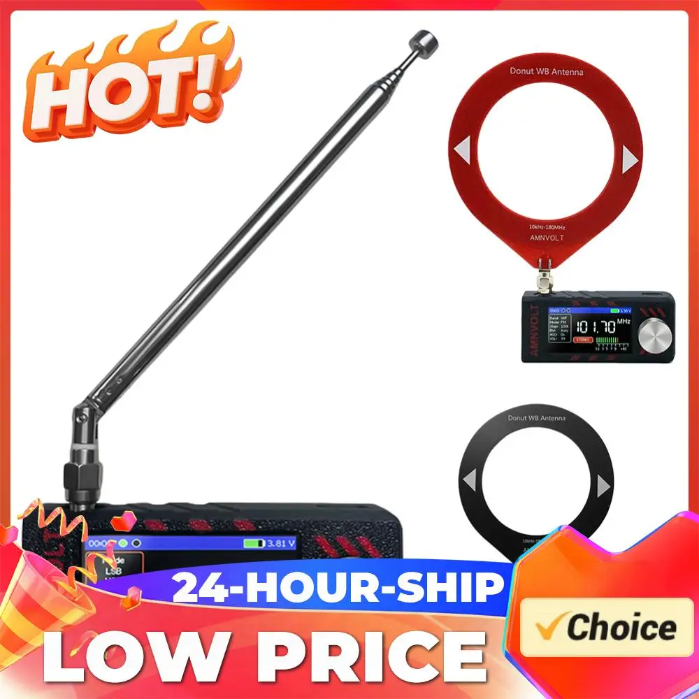 

Портативное радио SI4732 0.5-108 МГц с поддержкой LSB, USB, AM, FM, FM/AM, с 1.9-дюймовым IPS-экраном, миниатюрное карманное радио для диапазонов HF, SW, MW, VHF.