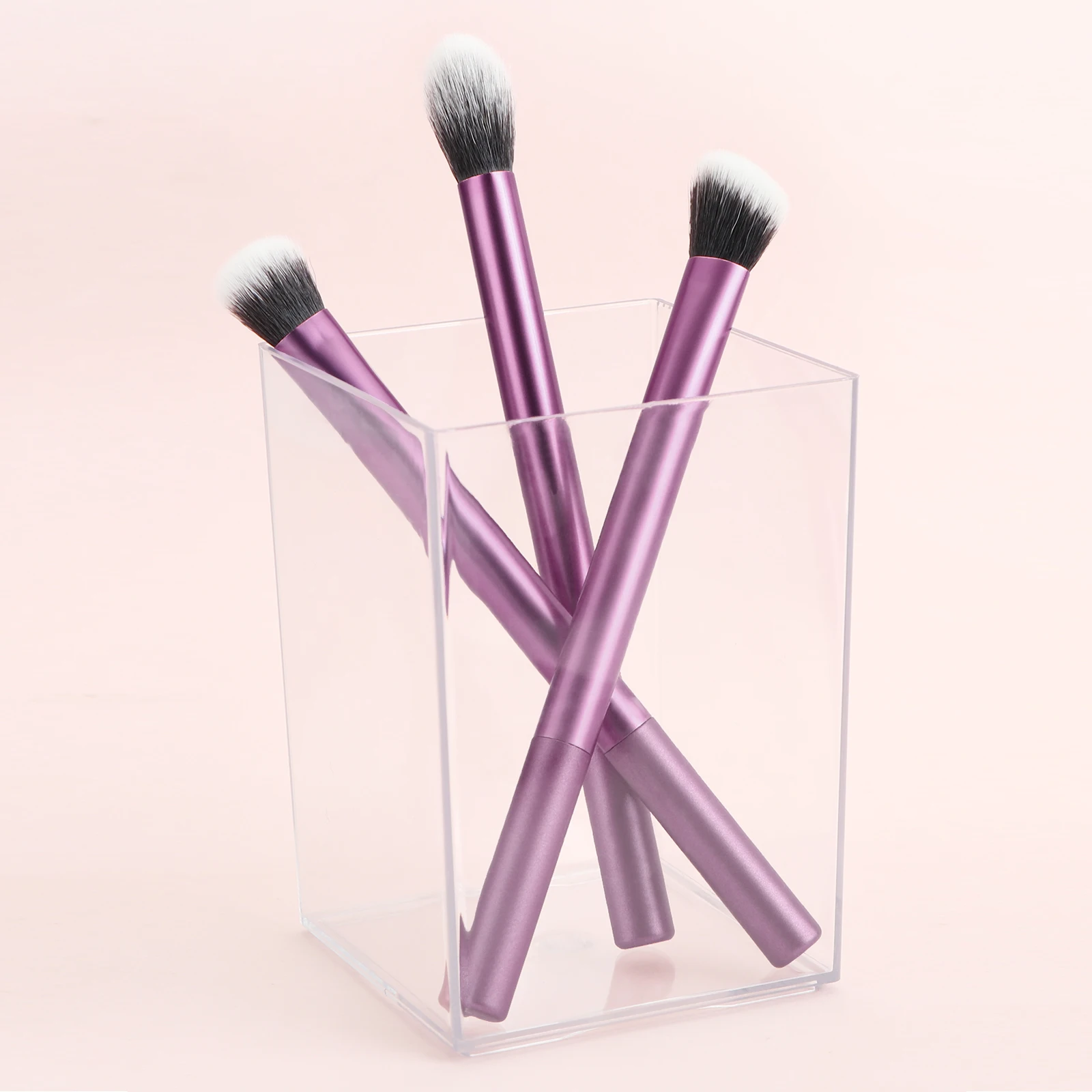 3Pcs Fluffy Round‑Top Eyeshadow Blending Brush Set Soft Synthetic Detail Eye Brushes for Shading Smudge Eye Makeup Cosmetic Tool