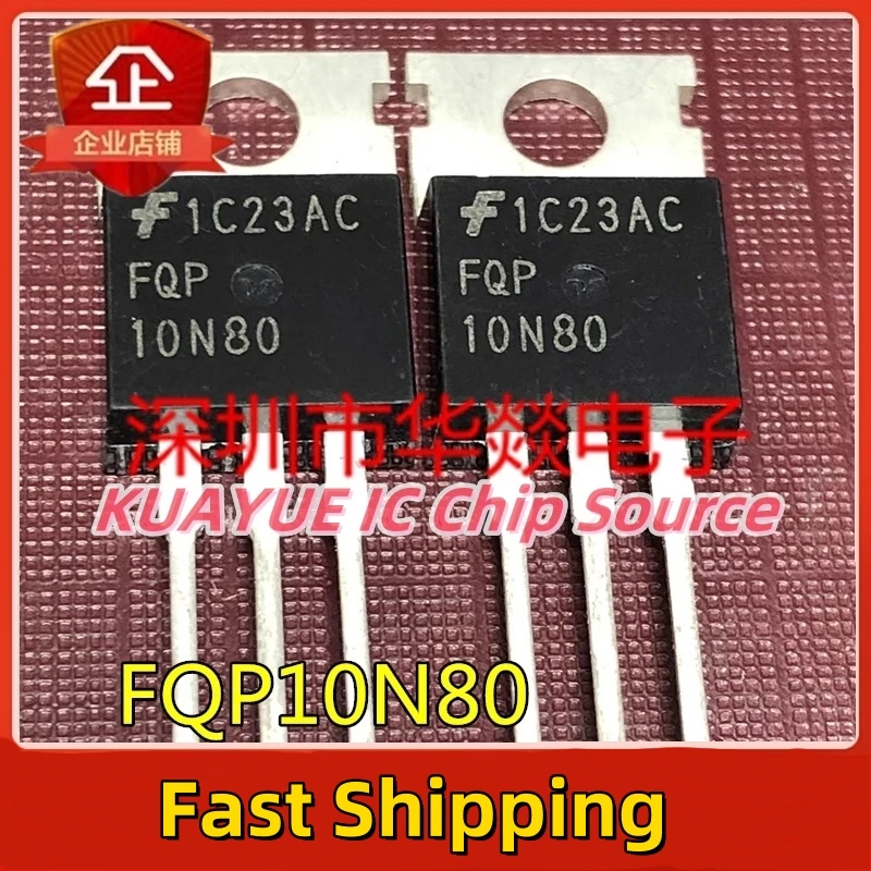 

10 шт-30 шт FQP10N80 TO-220 800 В 10 А качество на складе