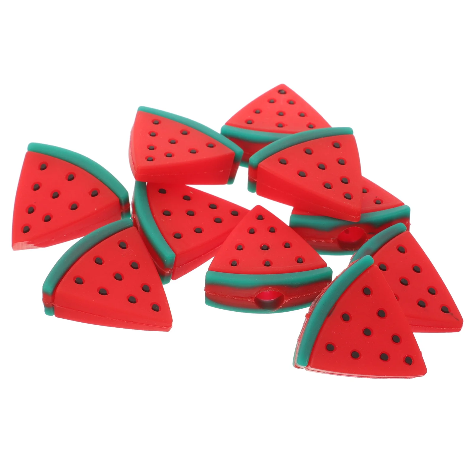 

10 Pcs Pencil Cap Decoration Gel Ink Pens Cartoon Caps Ornaments Mini Watermelon Silicone Silica Extenders Protective Sleeves