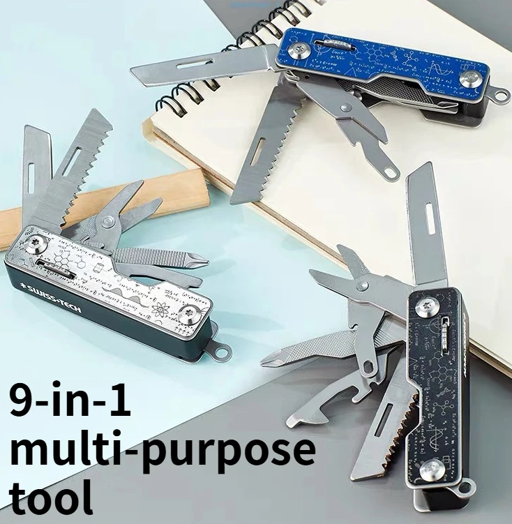 

9-in-1 Outdoor Portable Foldable Multi Functional Tool with Multi Purpose and Safety Lock Tool