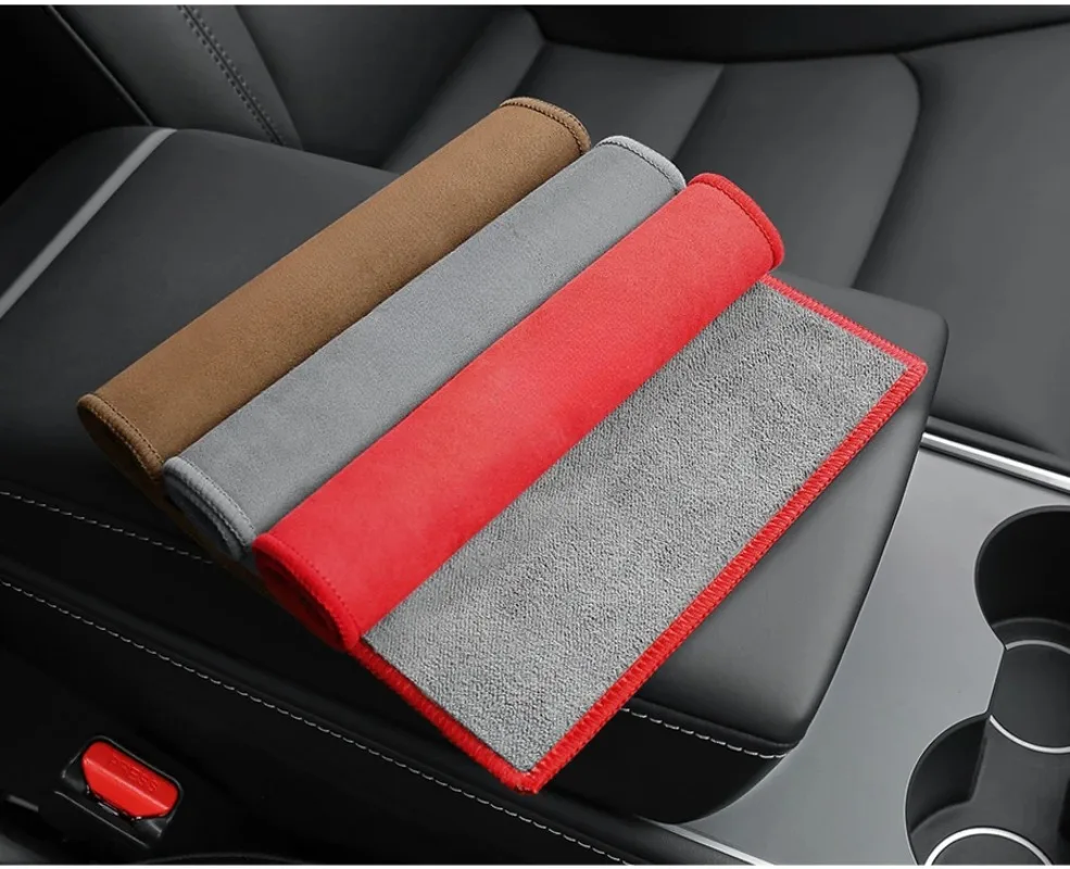 

for Tesla Model 3 S X Y Microfiber Cleaning Towels Thicken Double Layer Soft Drying Cloth Towel Care Detailing Towel Wash Rags