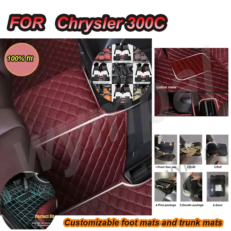 

Роскошные автомобильные коврики на заказ для Chrysler 300C 2012 2013 2014 2015 2016, авто, роскошные кожаные коврики