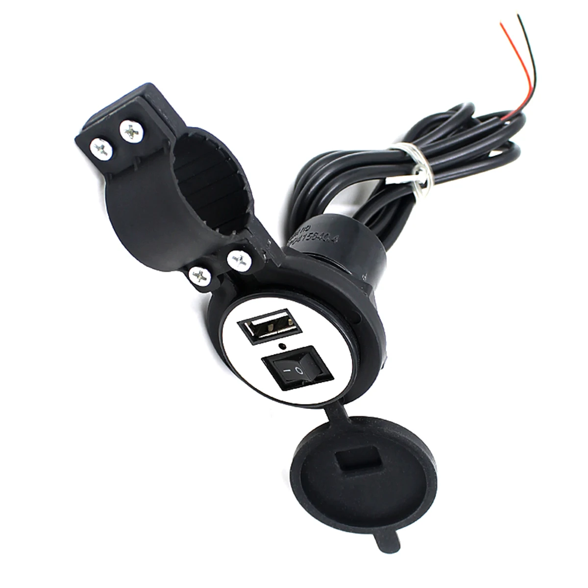 

120Cm Black 1.5A Motorcycle For Gps Usb Port Mp3 Cellphone Waterproof Usb Motorcycle Car Power Socket Accessory