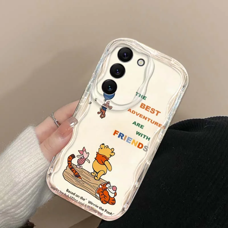 Disney Winnie the Pooh süß für Samsung Galaxy S25 S24 S23 S22 S21 S20 A16 A55 A05 A07 Ultra Plus FE 5G Wave Oil Handyhülle