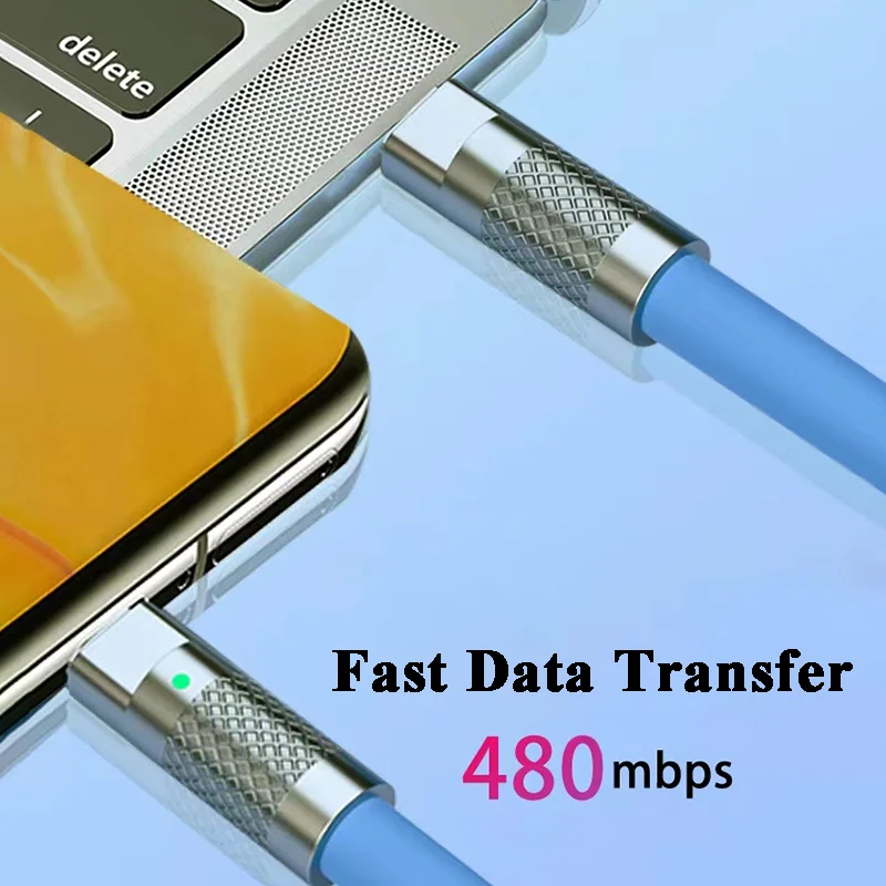 cable carga rapida tipo c cargador carga rápida tipo c Cable de carga rápida USB tipo C para teléfonos móviles, cargador de teléfono móvil, carga súper rápida USB de 120W, cubierta de silicona de aleación de Zinc