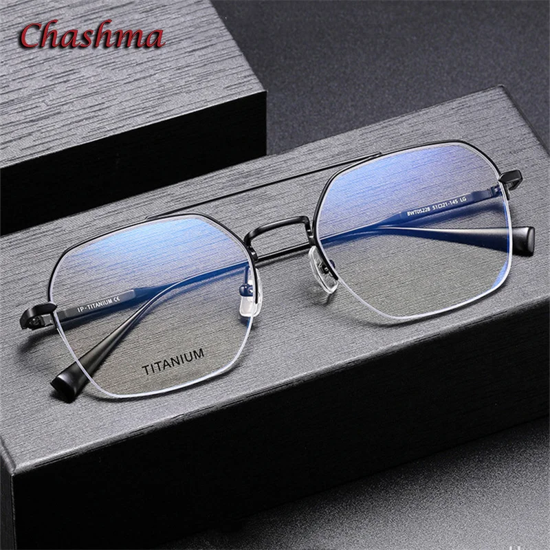 Chashma Prescription Glasses Eyeglasses Frames Men Luxury for Men Titanium Lentes de Medida Para Mujer Recipe Gafas Spectacles