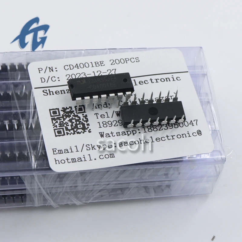 (SACOH Electronic Components)CD4001BE 10Pcs 100% Brand New Original In Stock