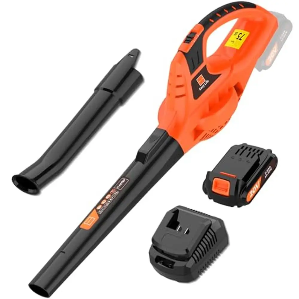 21V Cordless Leaf Blower with Turbocharging Lightweight Handheld Electric Blower 150MPH Air Volume Portable Battery Powered