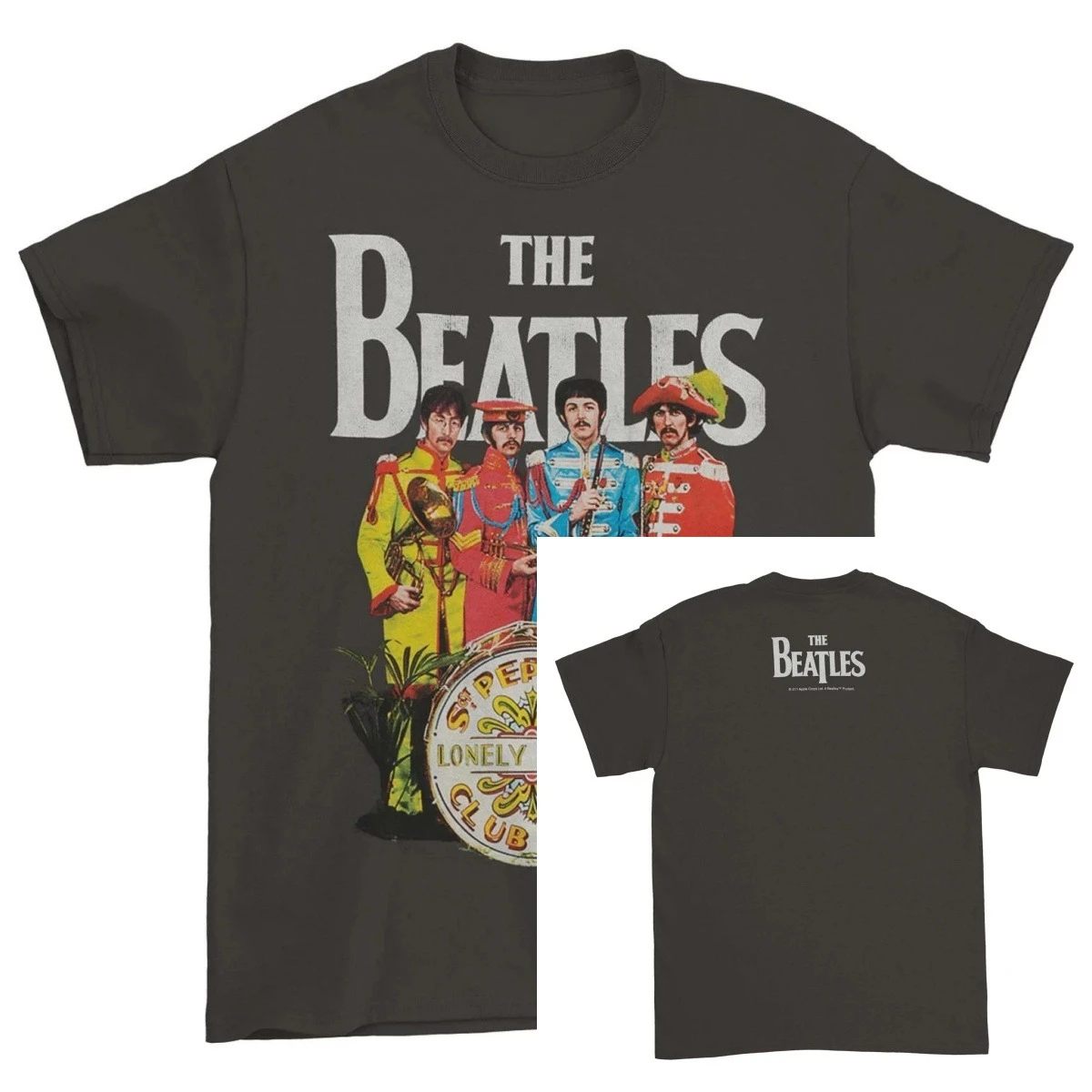 البيتلز الرقيب الفلفل الفحم سليم تي شيرت مجسم الراقية الفاخرة لكل من الرجال والنساء أفضل Y2k 2026 الصيف