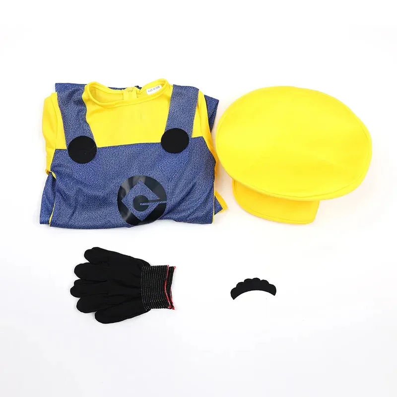 Аниме фильм Гадкий я для взрослых и детей, комбинезон с миньонами, платье, карнавальный костюм, мужской комбинезон, женская юбка, шляпа, костюм на Хэллоуин