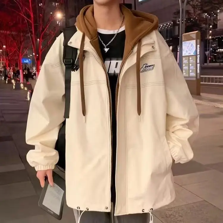 

Модная повседневная толстовка с капюшоном для мальчиков-подростков, детская верхняя одежда большого размера из полиэфирного волокна, зимняя застежка-молния