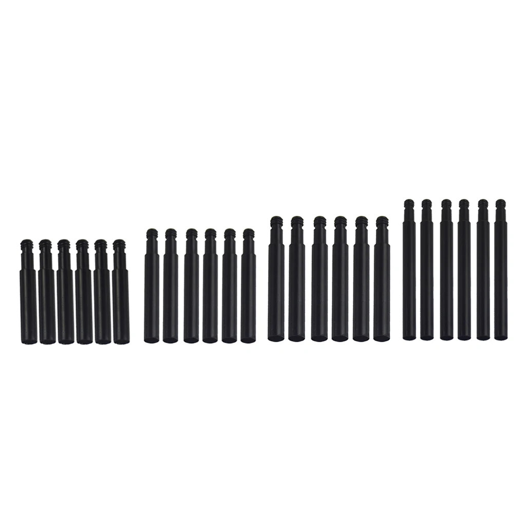 6PCS Racing Presta Valve Extenders Black Aluminum 40/50/60/70mm for Deep Rim Wheels Bike Valve Extensions