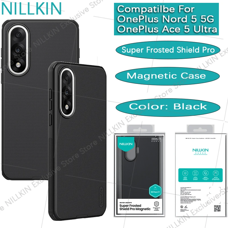 

Nillkin For OnePlus Nord 5/Ace 5 Ultra Super Frosted Shield Pro Magnetic Only for Magsafe function Shockproof airbag phone case