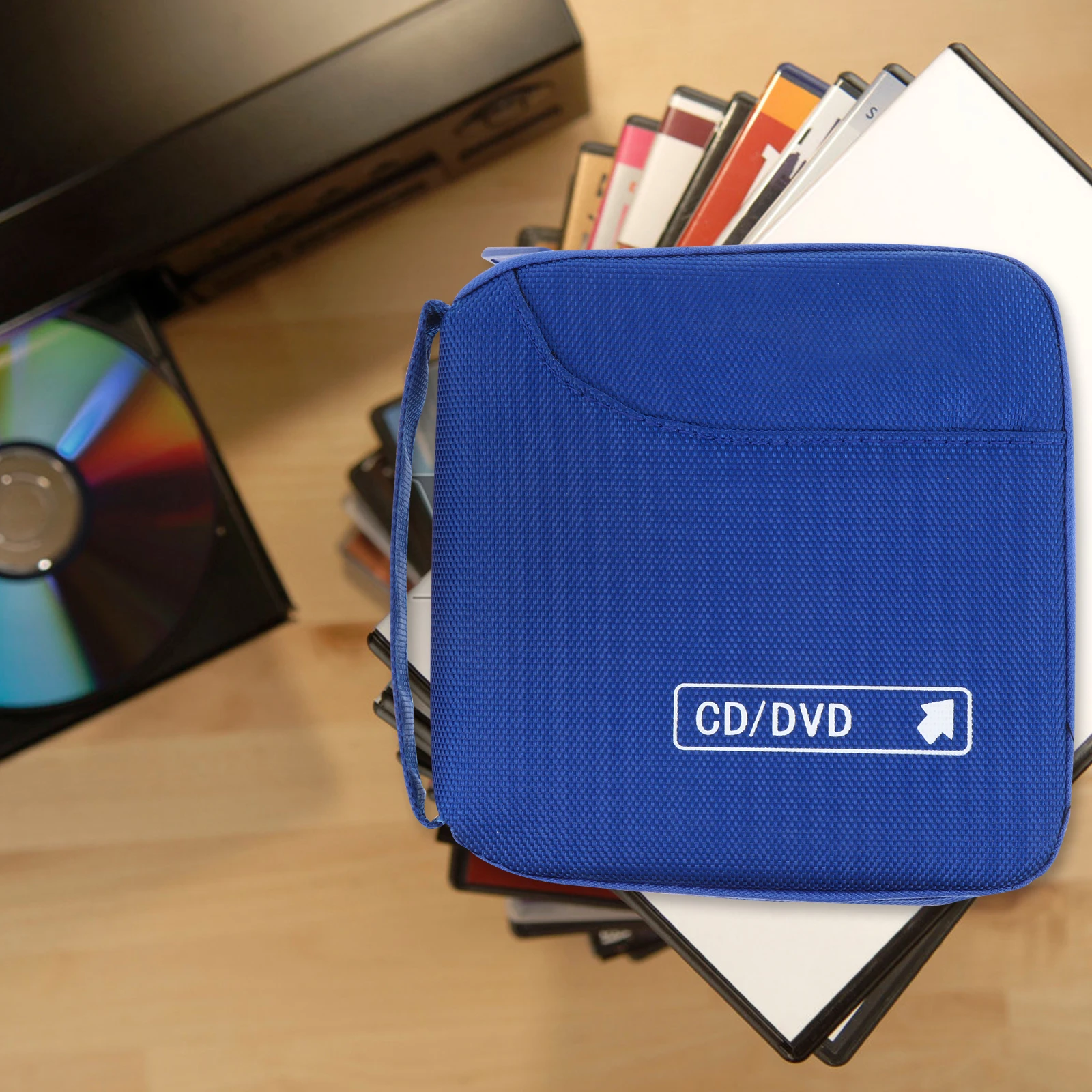 

Premium Shockproof Dvd Storage Bag Lightweight Portable Organizer Travel Business Trips Compact Design Gift Birthday