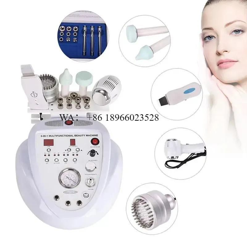 WMWMNU 5 in 1 Diamond Dermabrasion Facial Microdermabrasion with Ultrasonic Technology Rejuvenation Eye