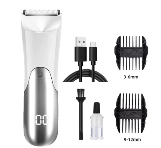 Man Body Tondeuse Epilator Lies Trimmer Voor Man Baard Scheerapparaat Borst Epilator Okselhaar Scheerapparaat Armen Benen Haar Scheermessen