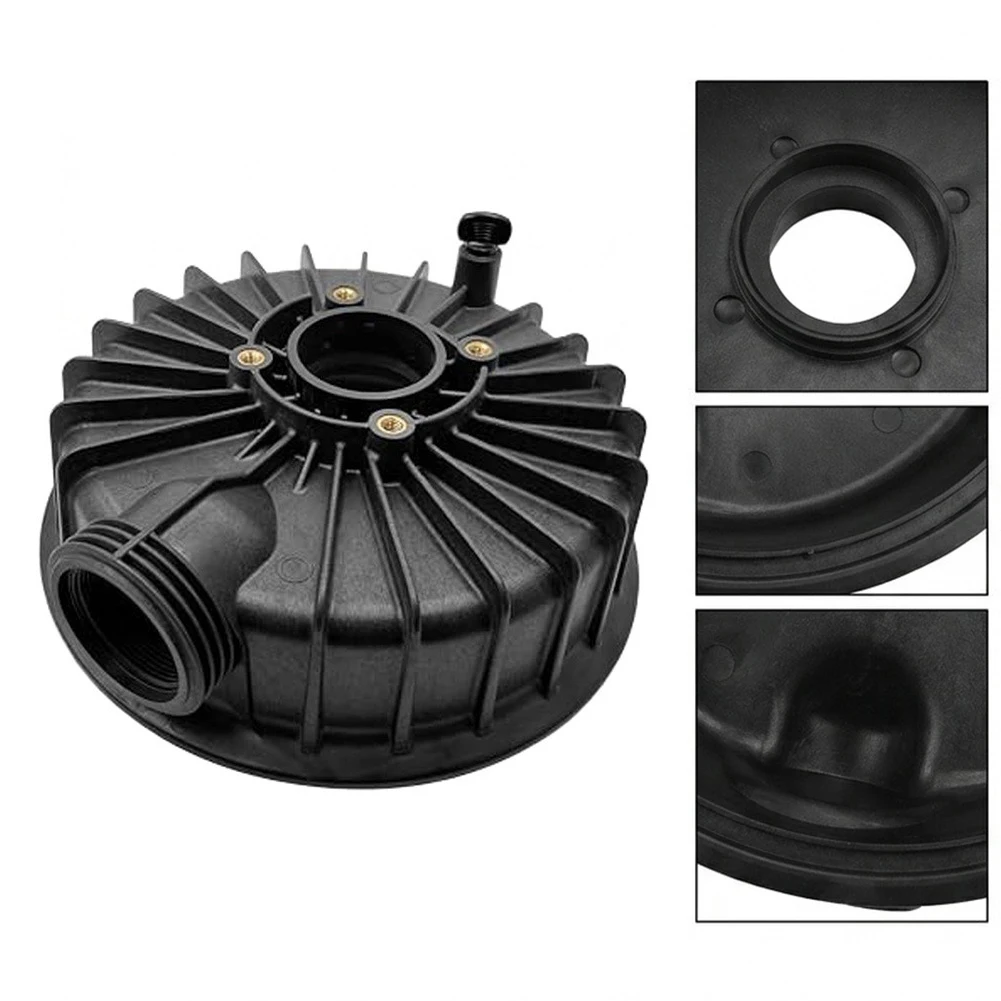 Pool Pump Housing Front Housing For Pool Repair Black Efficient Water Flow Quick Installation 2in Threaded Male