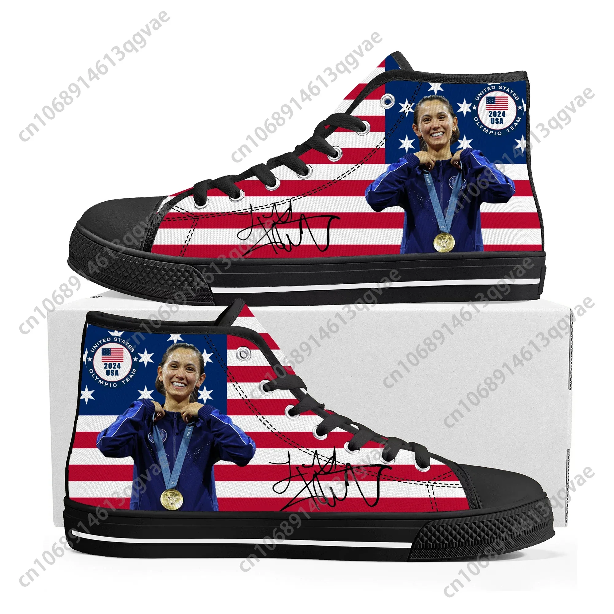 Lee Kiefer Foil World Champion High Top High Quality Sneakers Mens Womens Teenager Canvas Sneaker Casual Couple Custom Made Shoe