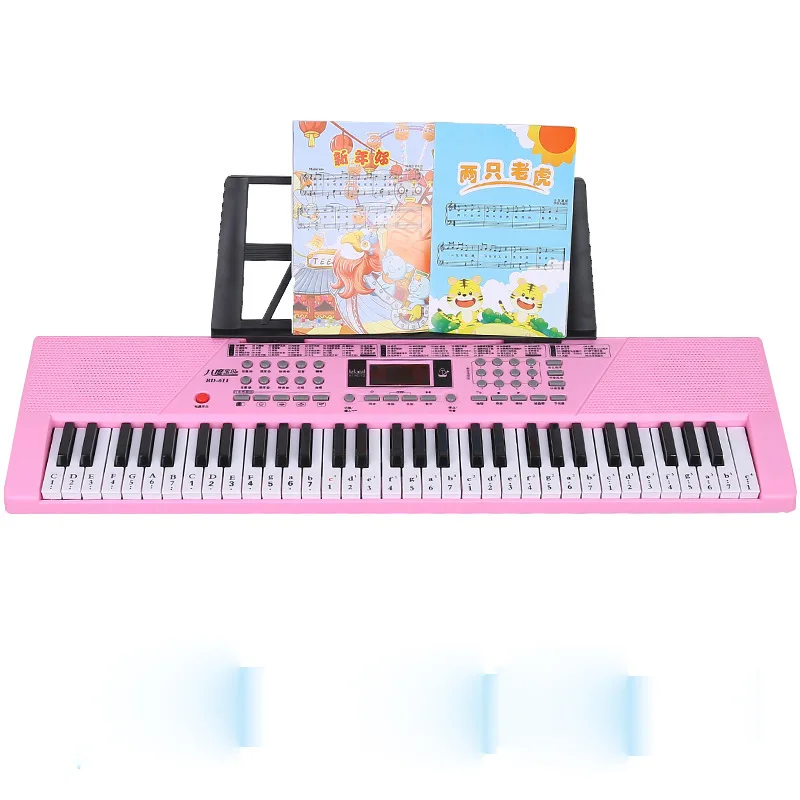 Childrens Electronic Organ Wholesale Multifunction Musical Keyboard 61 Key Baby Piano Teclado Midi Musical Instruments AA50EO