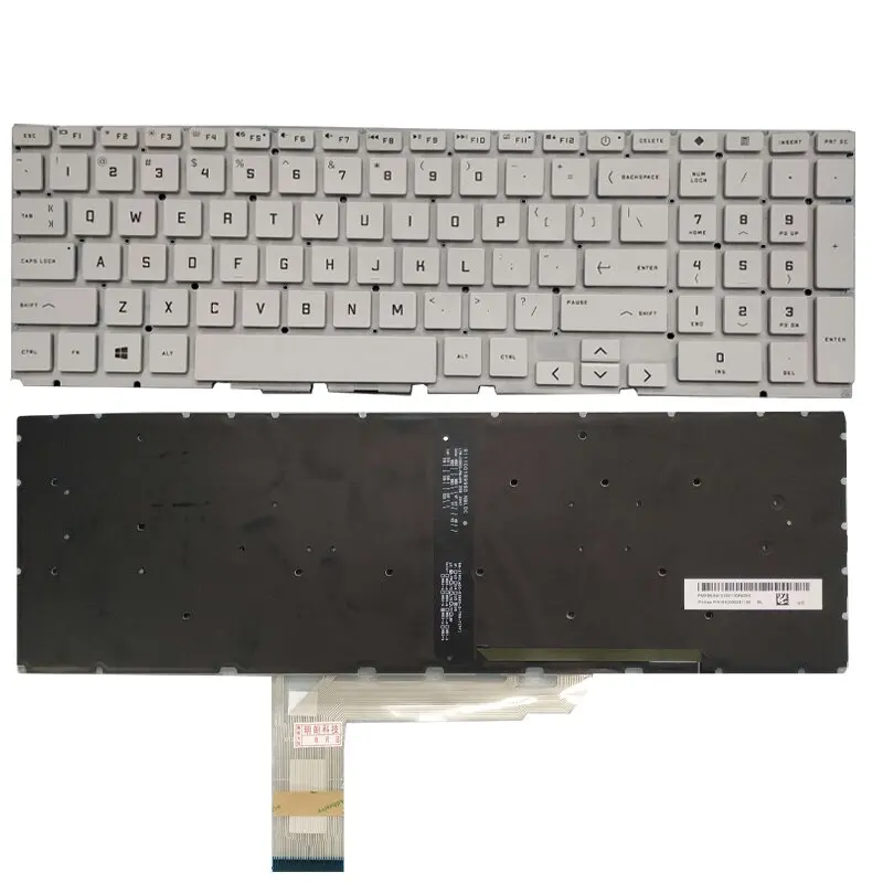 New US Backlit Keyboard For HP Victus 16D 16-D 16T-D 16T-D000 TPN-Q263 TPN-Q264 16-E ‎16-E0010NR Black White Blue