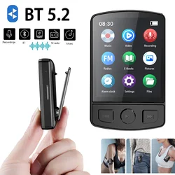 Sport Bluetooth 5.2 MP3 Music Player Clip Mini Portable MP3 Player Lossless Sound Quality with Screen FM Radio Recording