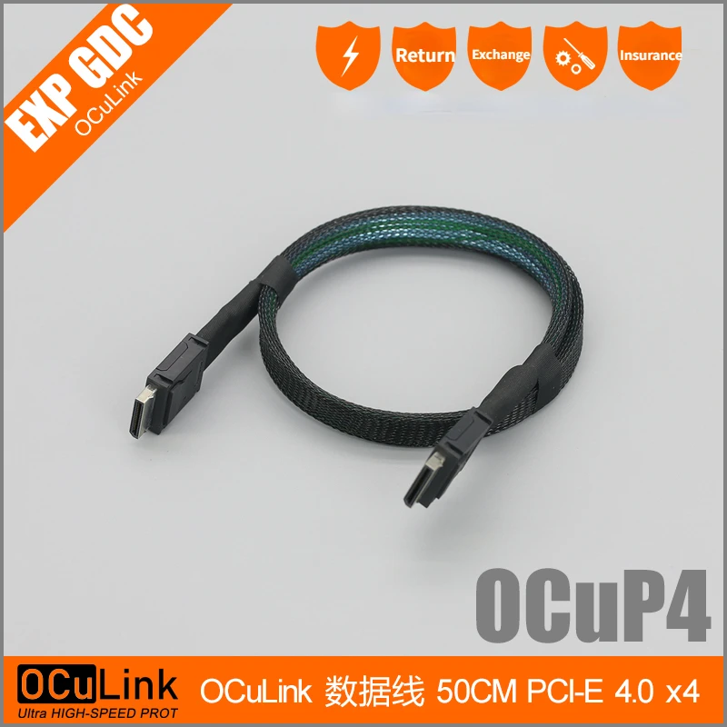 OCuP4 OCuLink TB3 TB4 GPU Dock External Graphics Card Accessories CPU8P 16P Power Supply PCI-E 4.0 x4 OCuLink Data Cable 0.5m 1m