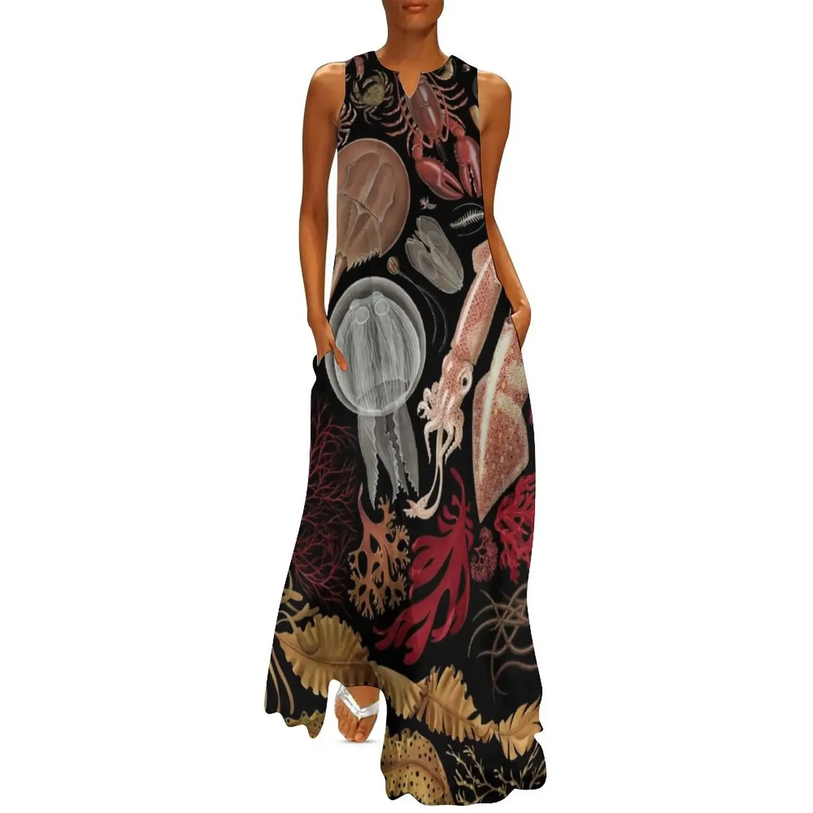 

Intertidal Life of the North Atlantic Long Dress Women's skirt women's dresses luxury Dress