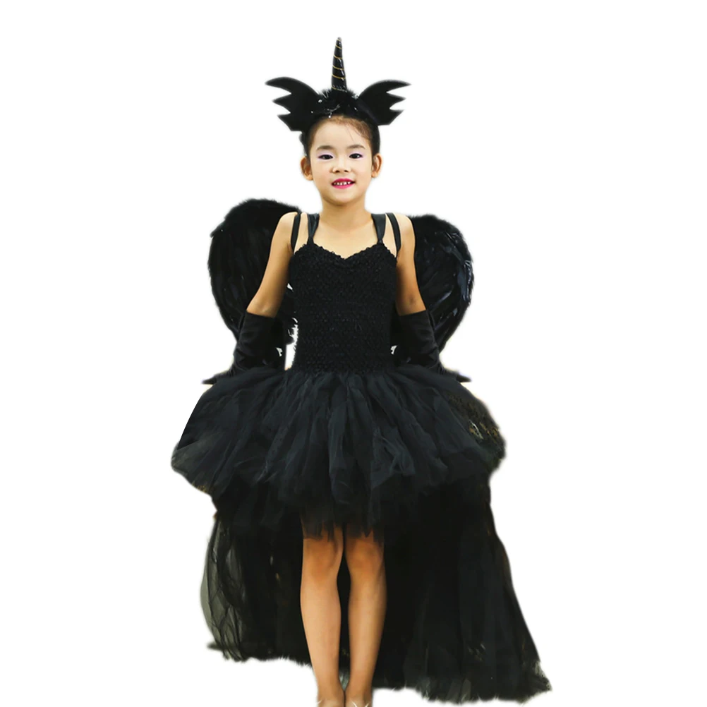 

3 Pcs Dress Halloween Cloak Costume Cape Costumes Black Clothing