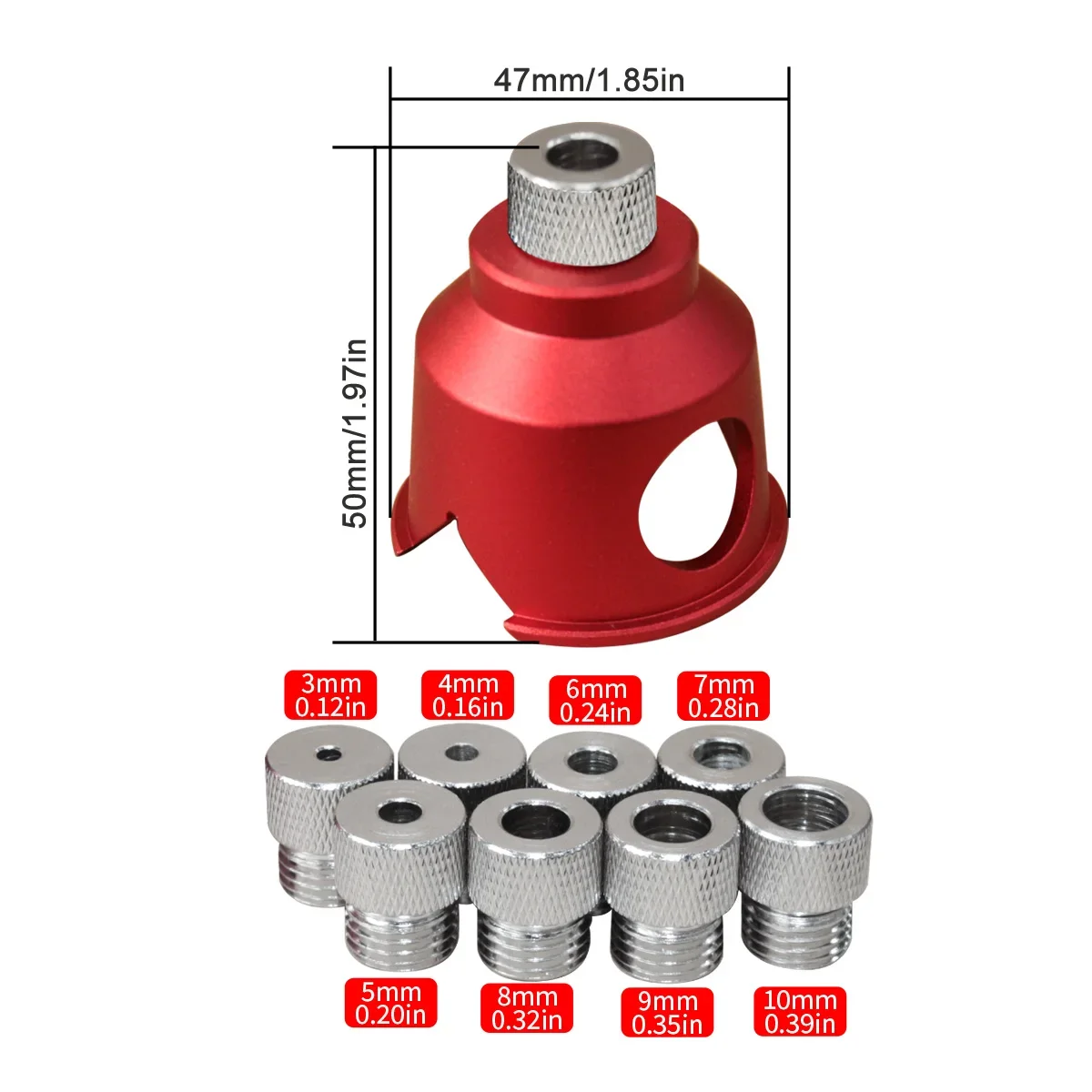 3-10mm Drill Fixture Pocket Hole Jig Vertical Drill Guide Locator Doweling Jig Positioner Straight Angle Guide Hole Puncher Tool