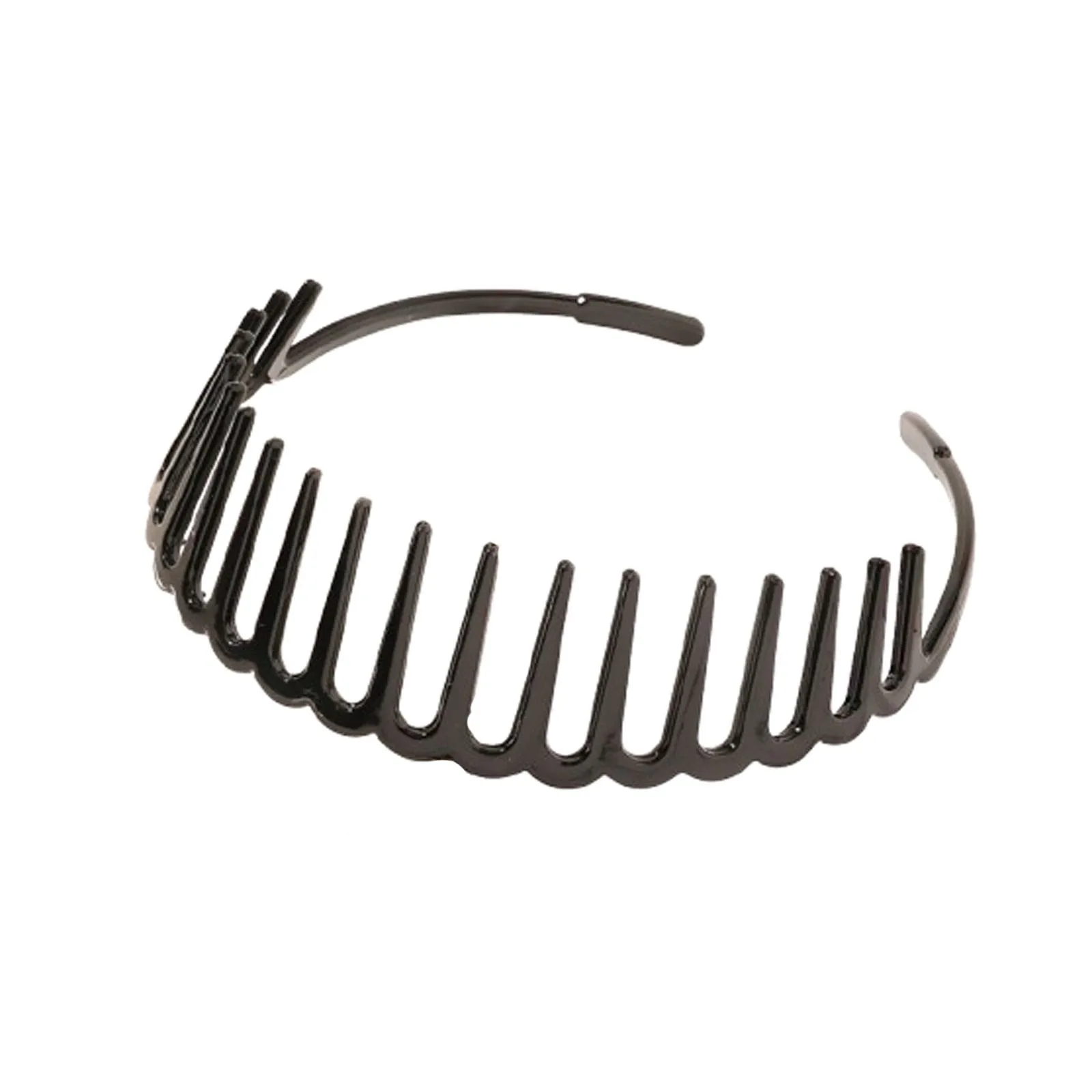 Fashion Simple Headwear Solid Color Resin Hair Comb Hairbands Headband Hair Hoop Bezel With Teeth Hair Accessories For Women