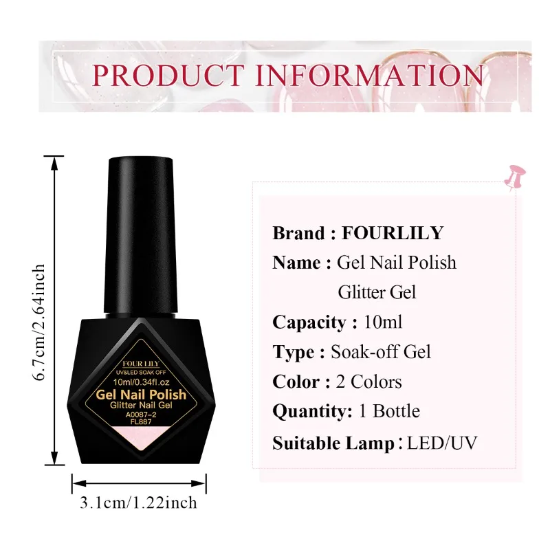 10 مللي سنو بريق هلام هلام مسمار البولندية مسمار الفن فيرنيس الثلج شكل شبه دائم UV LED هلام مانيكير لتقوم بها بنفسك مستلزمات الأظافر