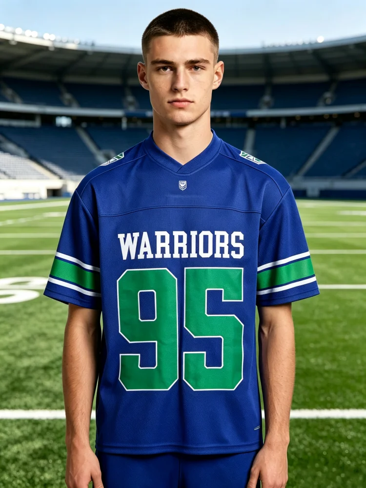 Summer New Zealand Warriors NRL Football Jersey Men's Women T-shirt Casual Quick Drying Daily and Training Wear Family Kids Tees
