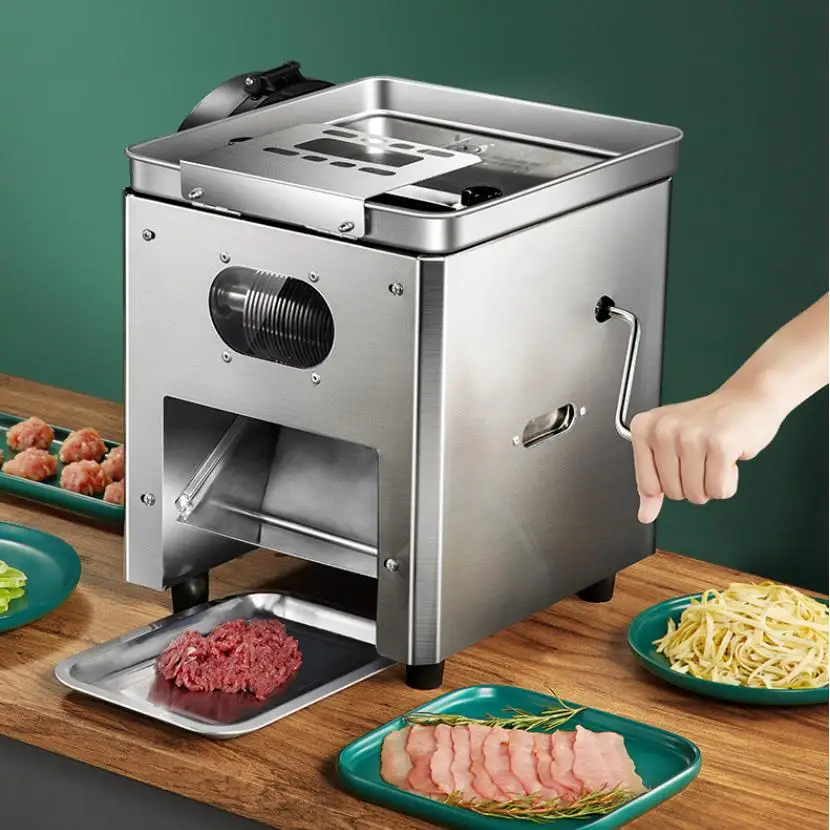 Cortador de carne elétrico manual cortador comercial totalmente automático multifunções máquina corte vegetal slicer