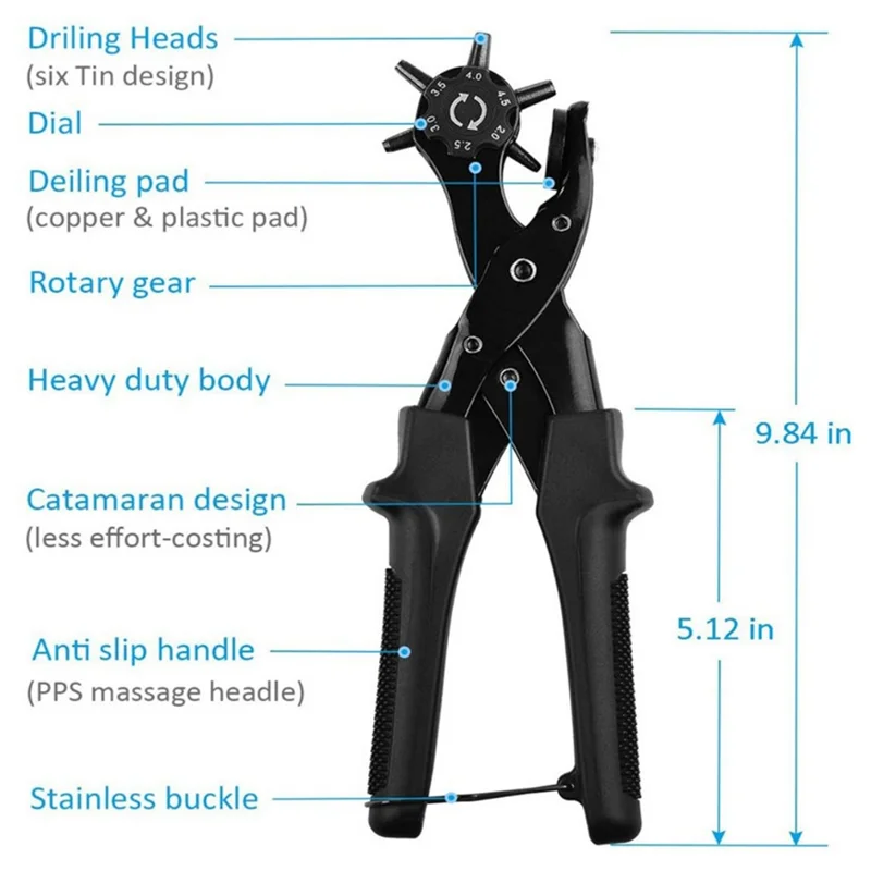 Factory Belt Punching Tool Multifunctional Punching Pliers For Watch Belt Eyelets Pants Belts