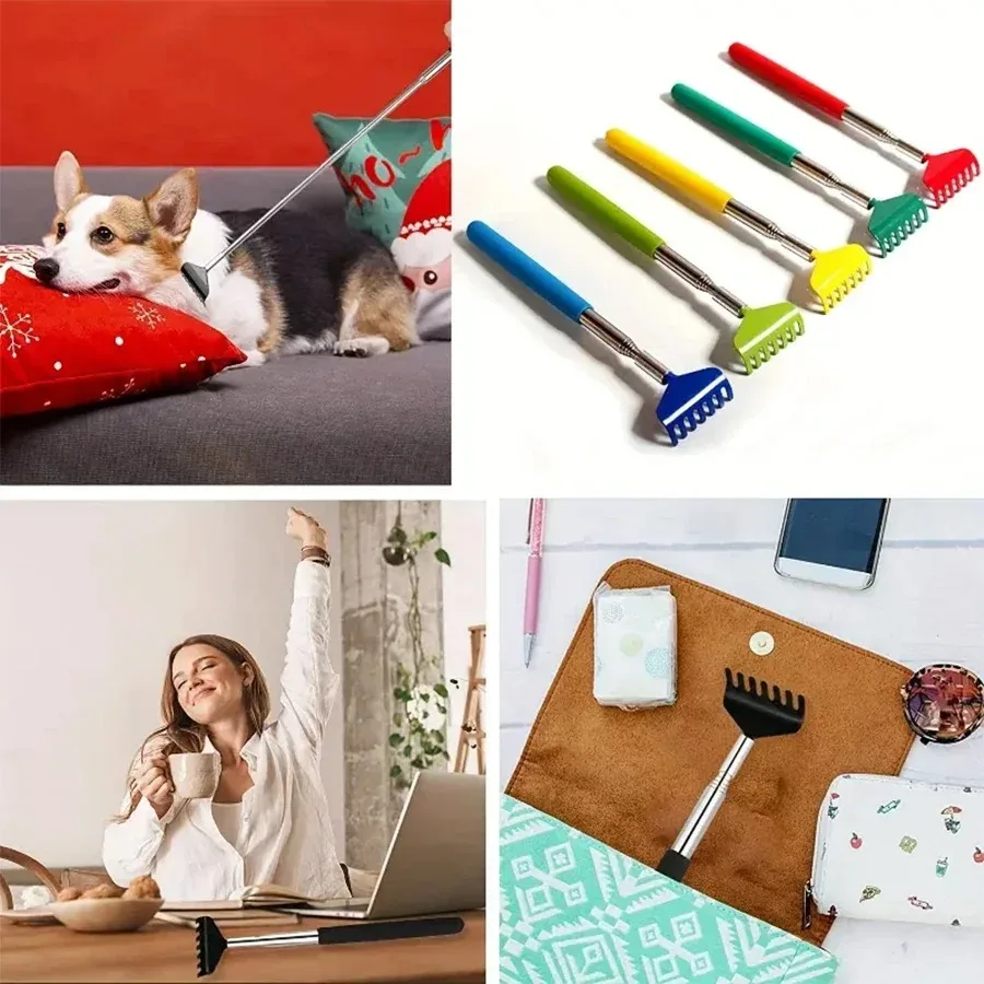 Backscratcher Extendable Massage Claw Telescopic Scratching for Back Scraper Massage Relax Back Scratcher Relieve Anti-itch Tool