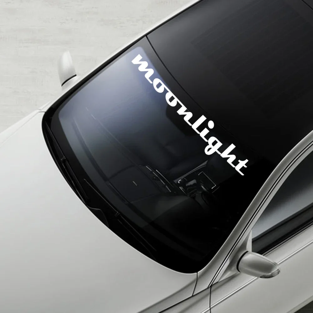 Creative Moonlight Decor Sticker for Car Windshield Window Bumper Hood Body Side Vinyl Funny Decor Decal Auto Tuning Accessories
