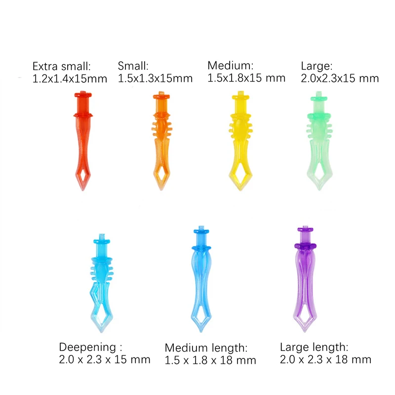 40Pcs/Box Dental Plastic Wedges Teeth Diamond Wedge Disposable Tooth Gap Dentistry Lab Material Autoclavable Dentist Tool