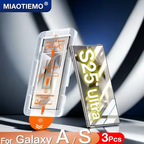 3Pcs For Samsung Galaxy S25 Ultra S24 S23 S22 S21 Plus A55 A35 A25 A15 A16 A34 A54 A56 A36 5G Screen Protector Tempered Glass