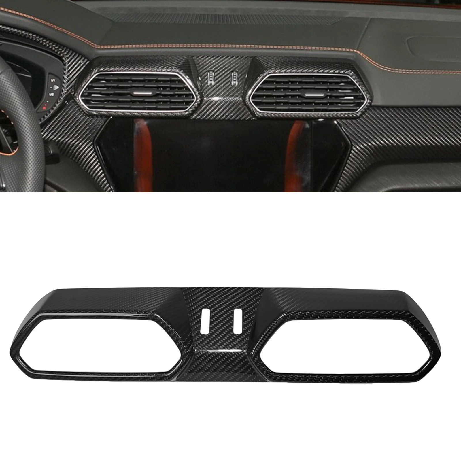 Car Inner Center Dashoboard Air Outlet Vent Cover Trim For Lamborghini URUS 2018-2021