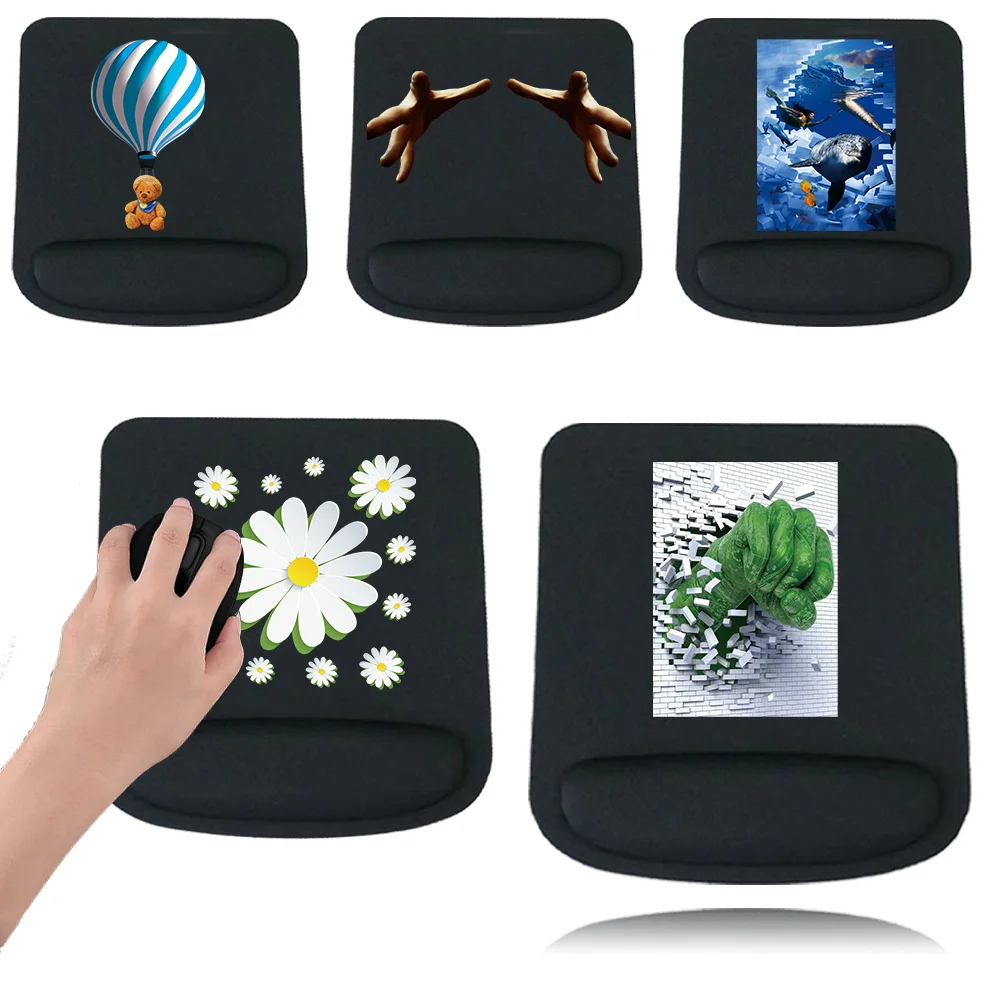 

Mouse Pads Premium Desk Mat for PC Laptop 3D Series Ergonomic Wrist Comfortable Support Gaming Non-slip Mousepad