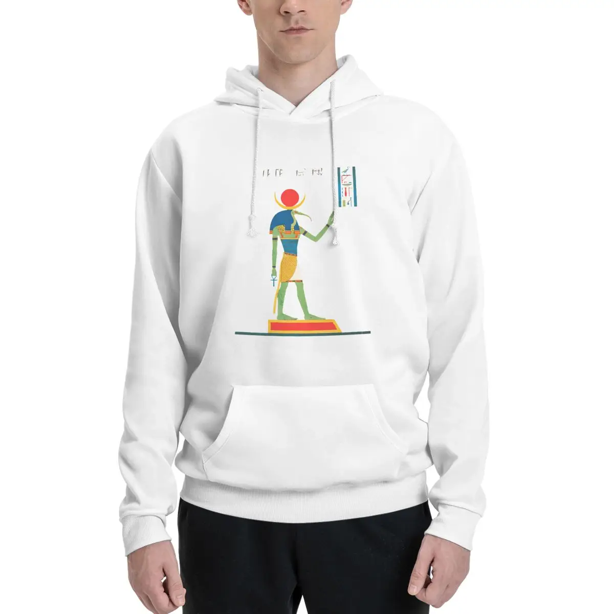 Graphic Cool Thoth Ancient Egyptian Deity For Sale Couples Plus Velvet Hooded Sweater Vintage Home Cute Hooded rope Hoodie