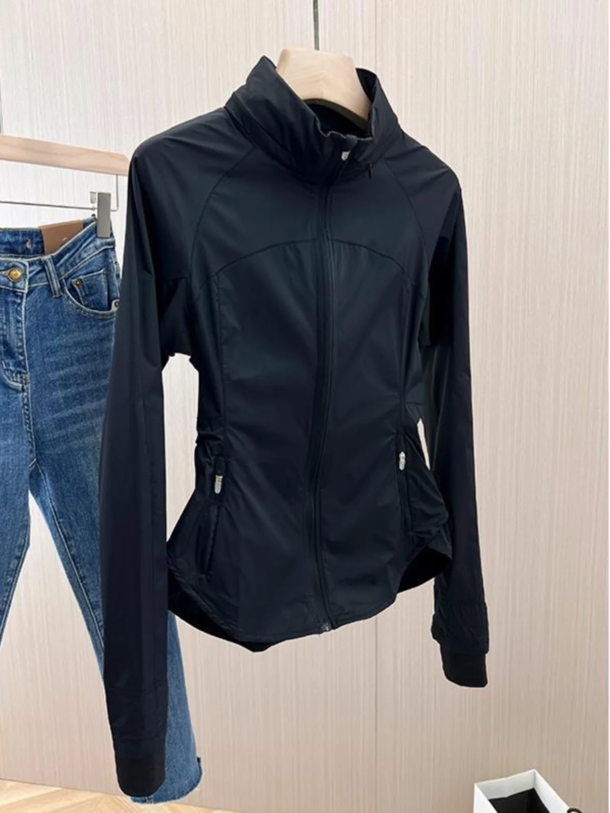 Faionable Slim Fit Long Sve Ropa de protección UV Mujer Sle 2025 Verano Nueva moda Antienvejecimiento Jaet Commute Sle...