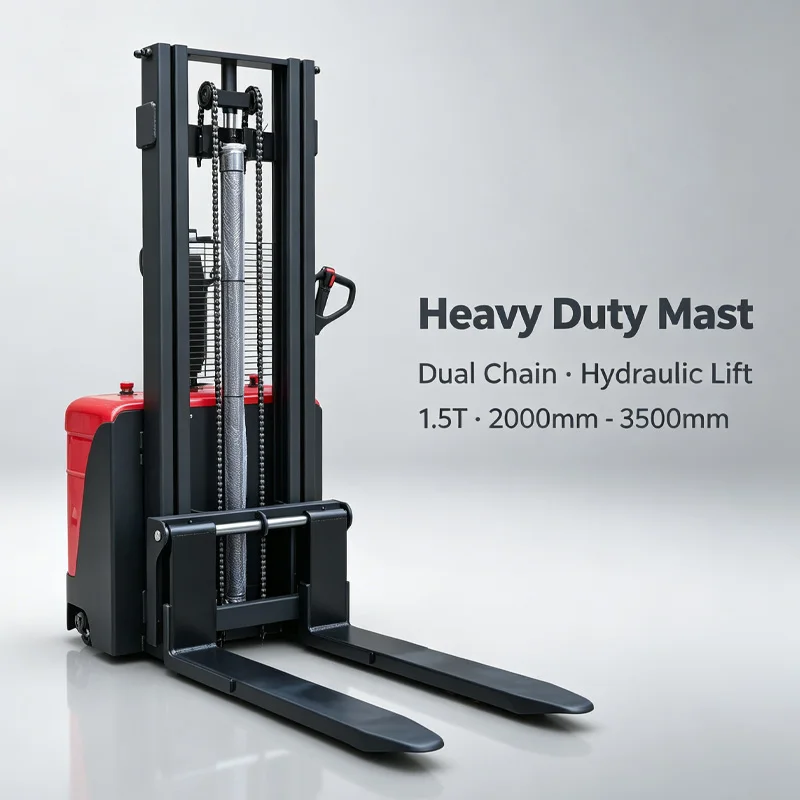 Small Warehouse Stacker—a Portable Electric Forklift Tool for Loading and Unloading in Factories