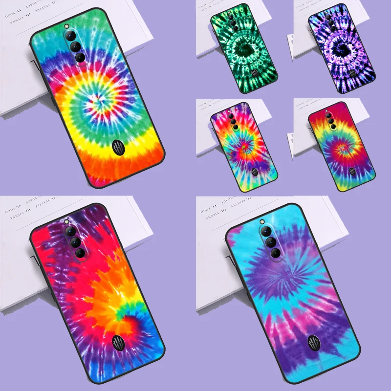 Colorful Tie Dye Rainbow Hippie Art Case For ZTE Nubia Red Magic 8S Pro 8 Pro Plus 6 7 Pro 6S 7S Pro 5S 5G 6R Back Cover Shell